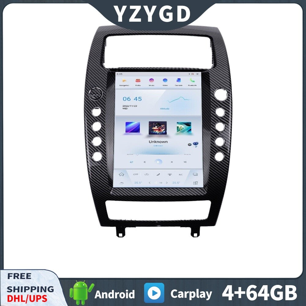 for Maserati Quattroporte 2004-2012 Car Radio Carplay Stereo Receiver Screen
