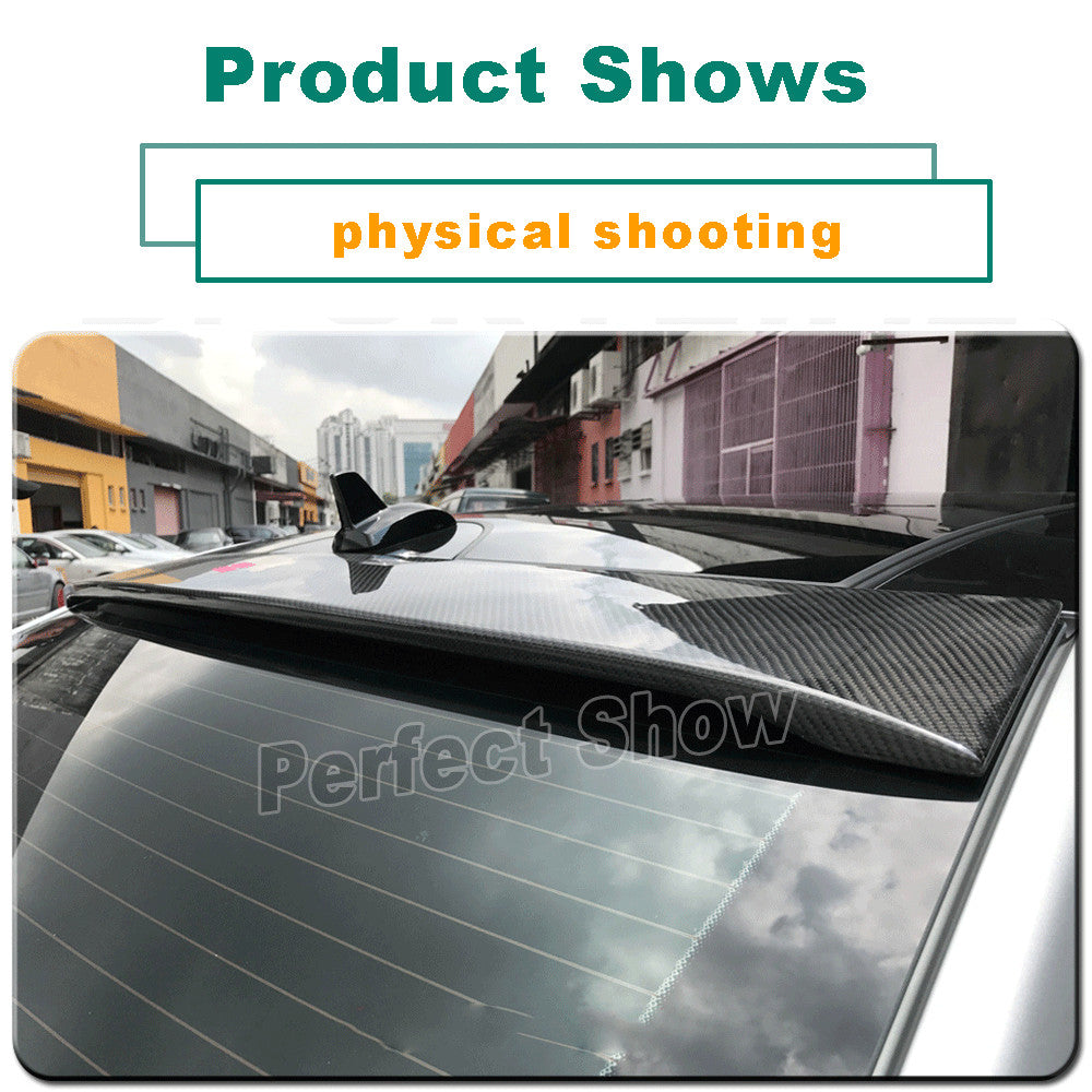 for Mercedes W212 E300 E350 E63 10-13 REAL Carbon Rear Roof Spoiler Top Wing
