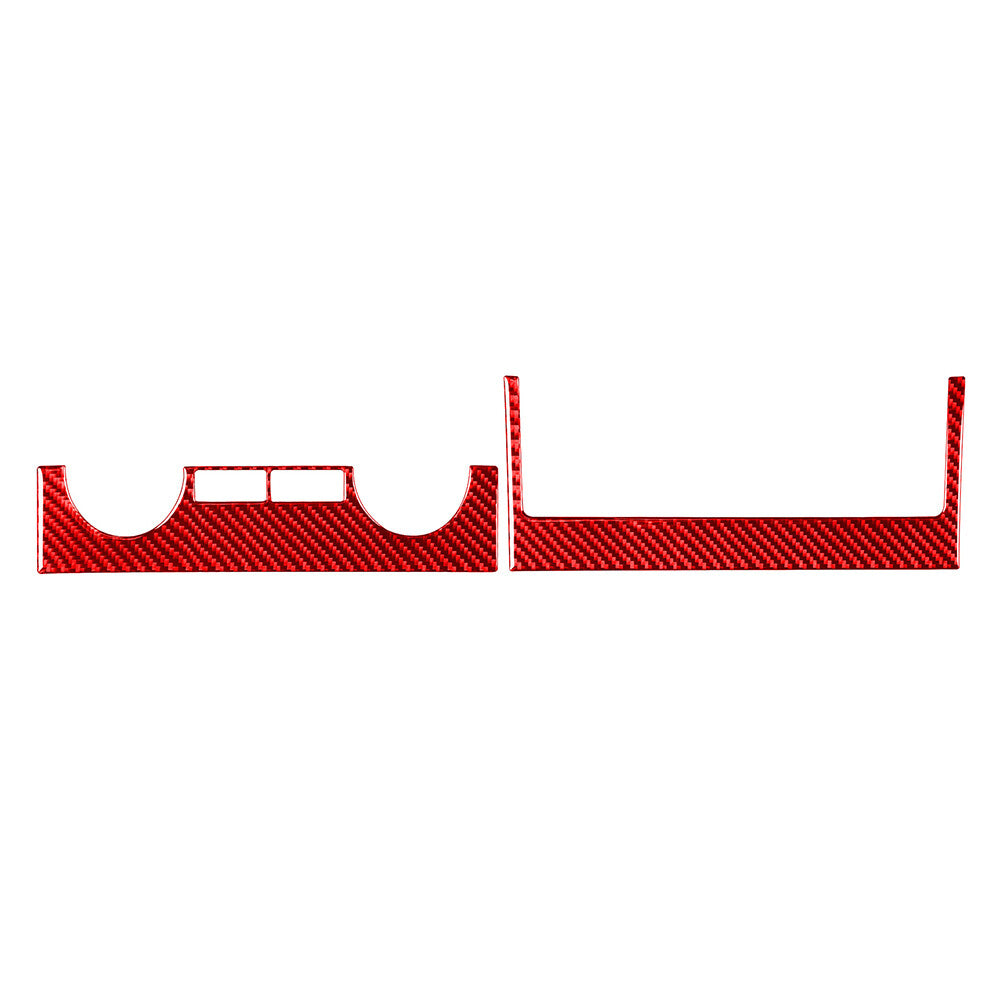 2x Interior Conditioner Switch Panel Cover Trim Fit for Toyota Tundra 2014-2021 Red