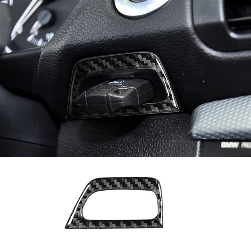 Carbon fiber keyhole trim for BMW 1 Series convertible E82/E88 2008-2013