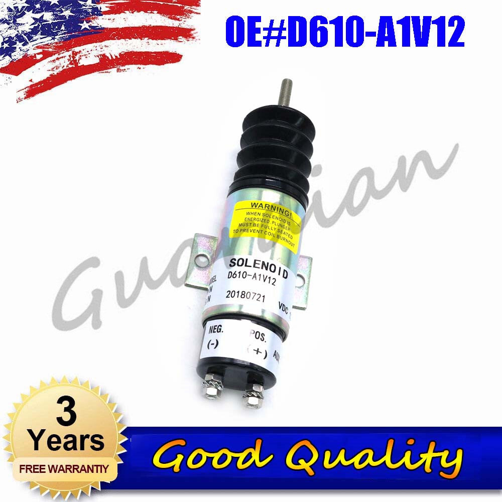 1PC 2 Terminals Solenoid Trombetta Dual Coil 12V D610-A1V12 Replace For