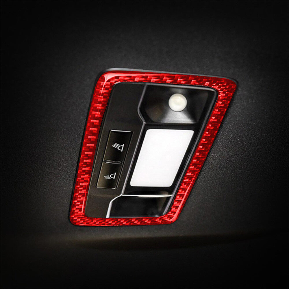 Red Carbon Fiber Rear Reading Light Trim for Lexus RX300 270 200T 450H 2016-2019
