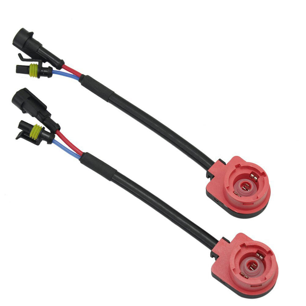 2PCS D2S D2R D2C D4S D4C D4R HID Xenon Ballast AMP Socket Adapter Harness Cable
