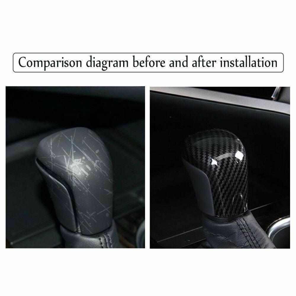 for Toyota for Corolla Cross 20-23 ABS Carbon Fiber Look Gear Shift Knob Cover Trim