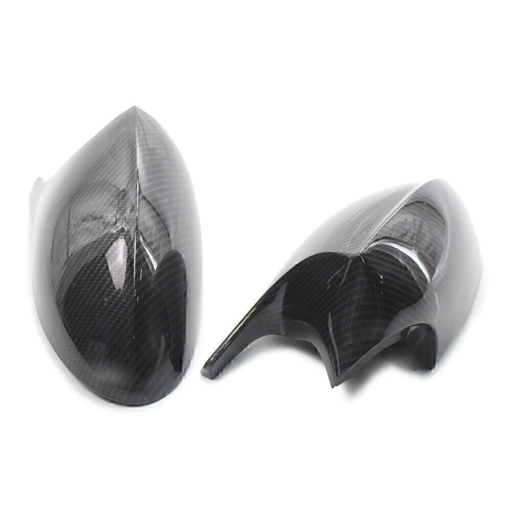 for BMW E90 E91 335xi 328i 328xi 2x Carbon Fiber Rear View Mirror Cover Trim