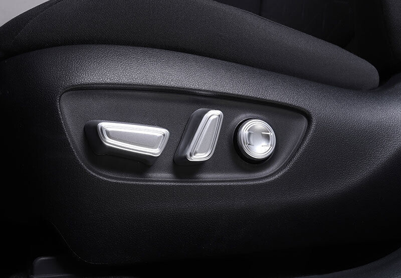 5X ABS Silver for Toyota RAV4 2019-2023 for Seat Adjustment Button Cover Decoration