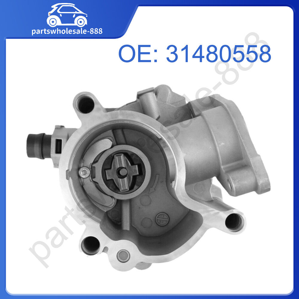 new 2.0L brake vacuum pump 31480558 suitable for Volvo S60, S90, V60, V90, XC70, and XC90 (2015-19).