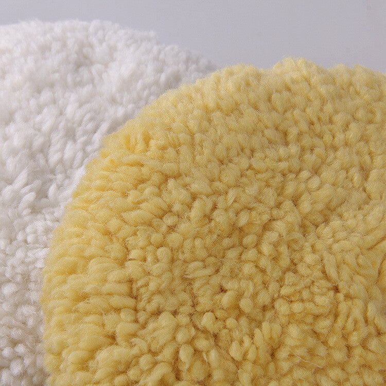 7-inch Wool Composite Pad, Double-sided 100% Wool Polishing Pad, Suitable for Automotive Use