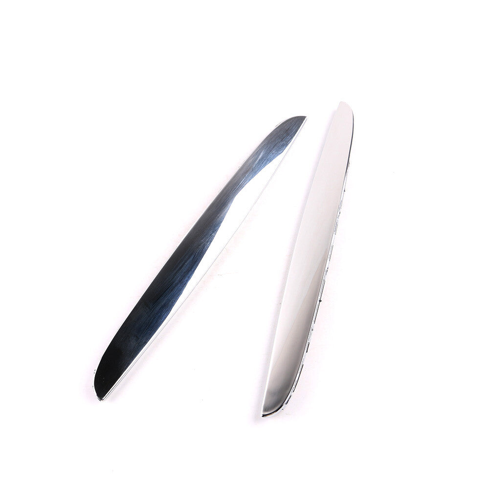 2 Pack Front Hood Chrome Cover Trim Above Grille for BMW E90 E91 3-Series 325i