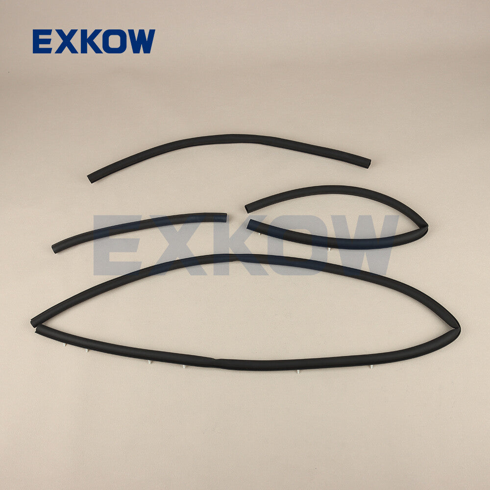 4X Hood Weatherstrip for Mitsubishi Pajero 2000-2006 MR437095 MR437092 MR503543