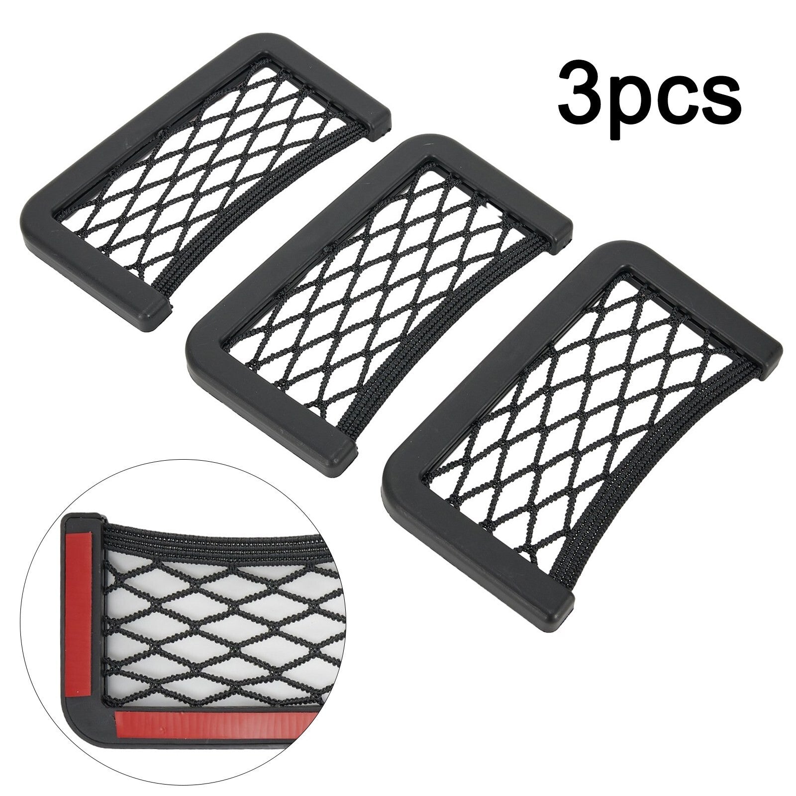 Car for seat back storage mesh pocket, phone holder pocket, storage bag parts