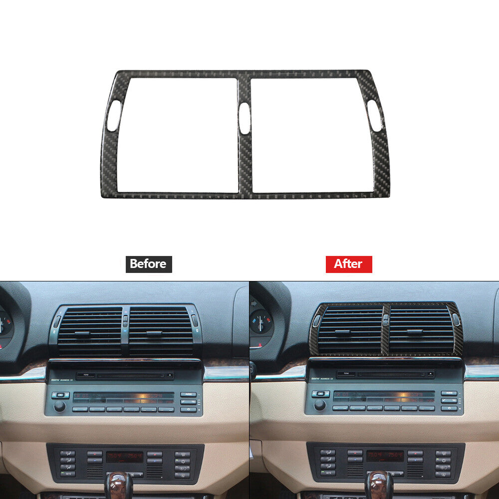 Carbon Fiber Middle Air Outlet Trim for BMW X5 2000-2006