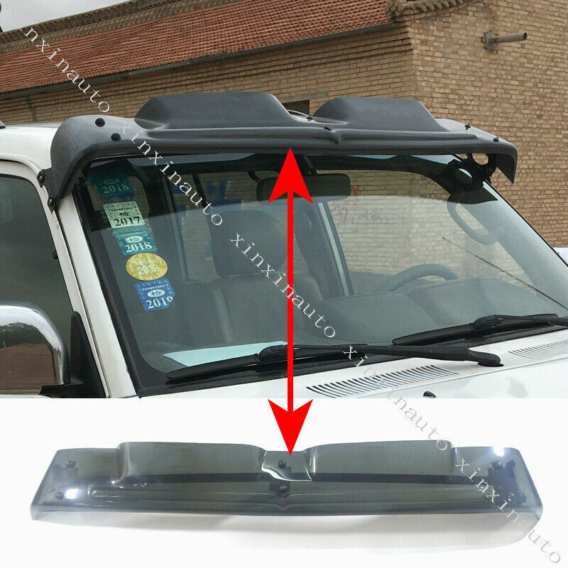 for Toyota Prado LC90 FJ95 1998-02 Front Spoiler Visor Splitter Rain Cover Trim
