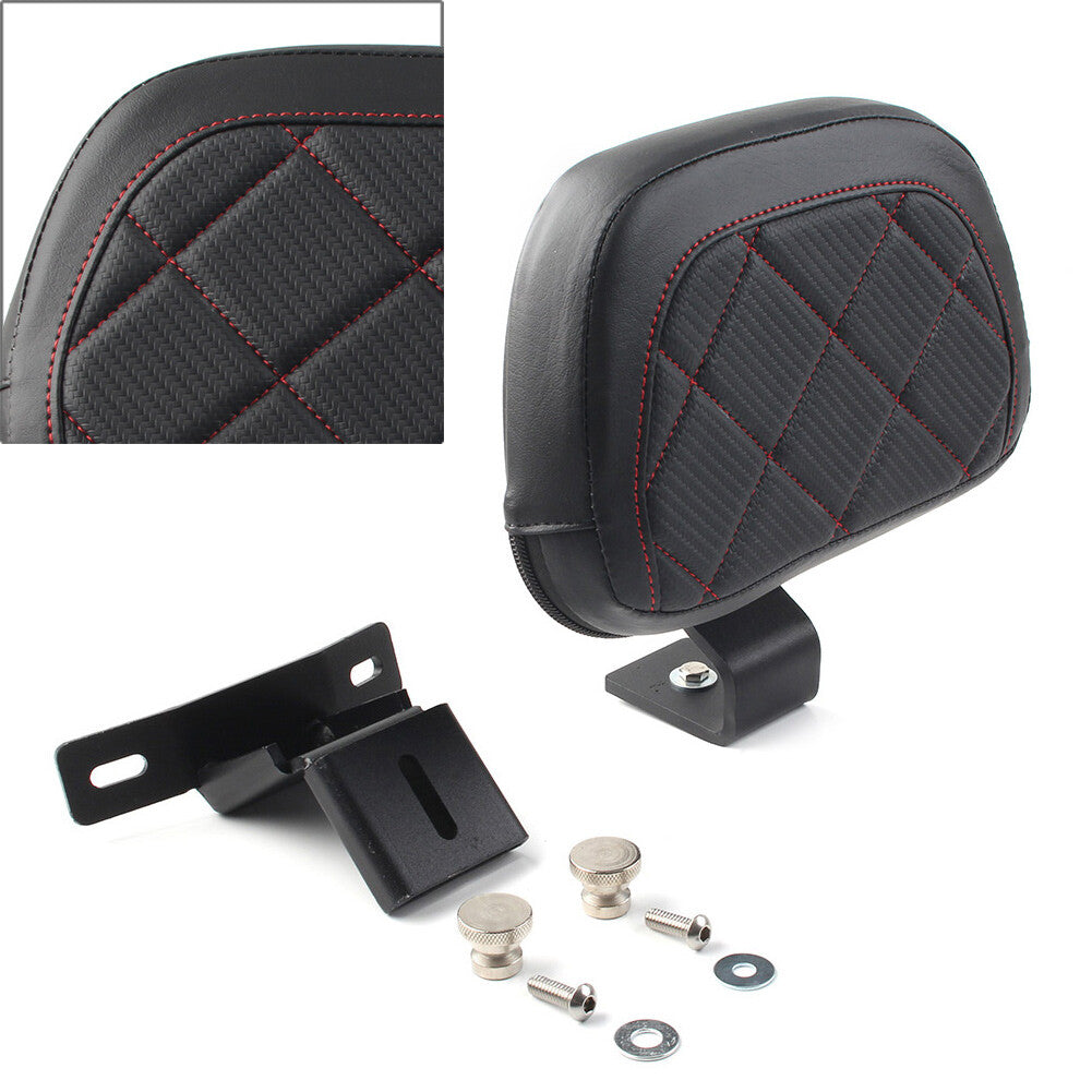 Front Driver Rider Backrest Stitching Pad Fit for Harley Touring CVO Road Electra
