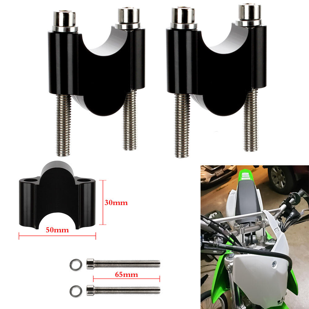 7/8 Handlebar Risers 22mm Height for Kawasaki Z125 KLR650 650R Z800