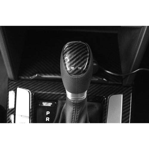 for Hyundai for Elantra 2017-2020 Carbon ABS Gear Shift Knob Head Cover Trim Cap