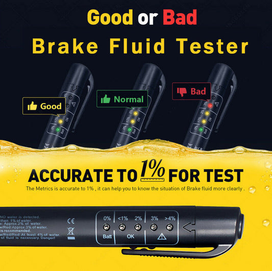for BMW Car Brake Fluid Tester Diagnostic Tool 5 LED Pen - Oil Quality Test