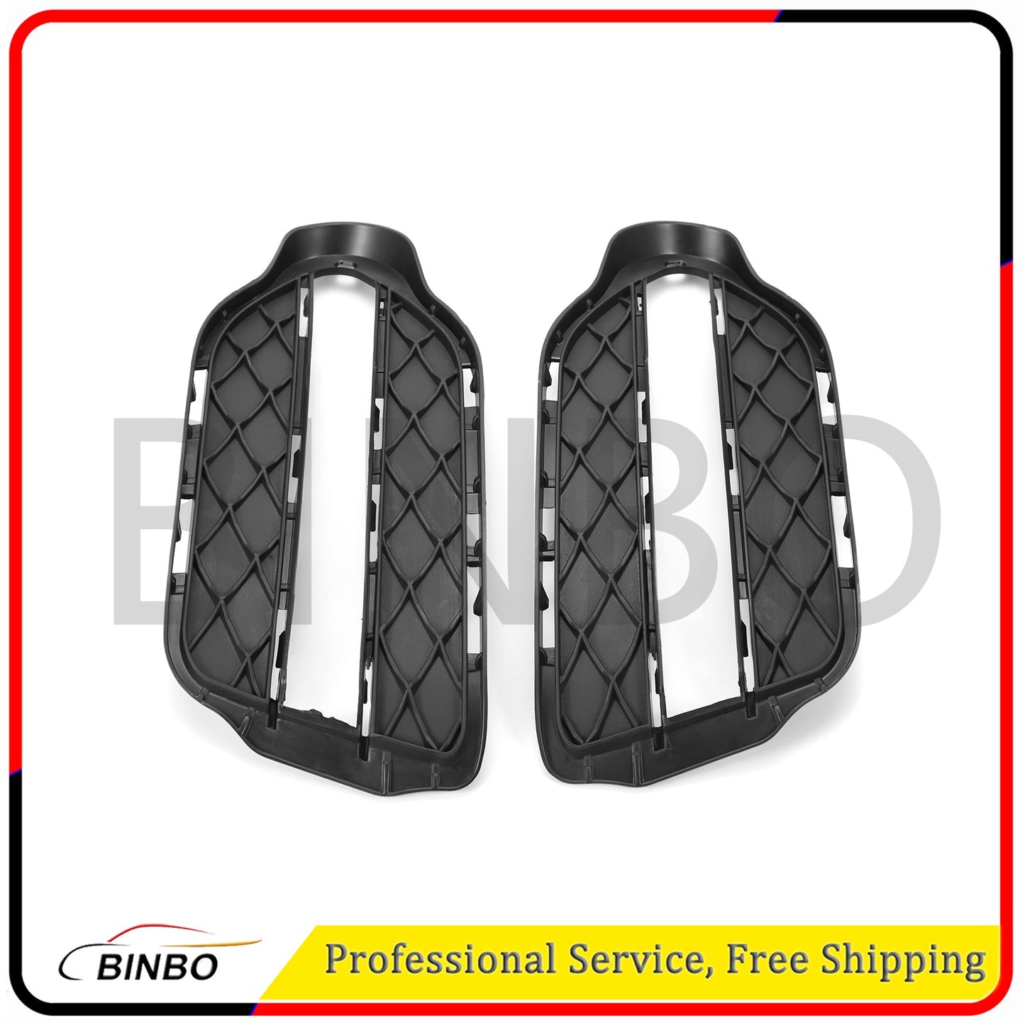 Bumper Grille For 2013-2015 for Mercedes for Benz GLK350 Driver and Passenger Side