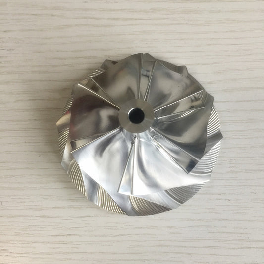 T04E 62.24/82.00 mm 6+6 Blade Turbine Milling/Blank Compressor Wheel
