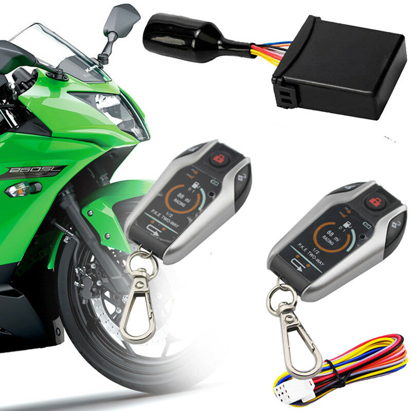 Two Way Motorcycle Alarm Anti Theft Remote Engine Start Alarms Security System