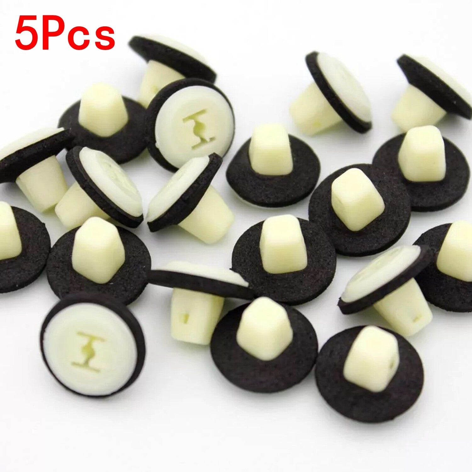 50 Pcs Nylon Nut 6 Screw Grommet With Sealer Clip Fastener for Honda for Toyota