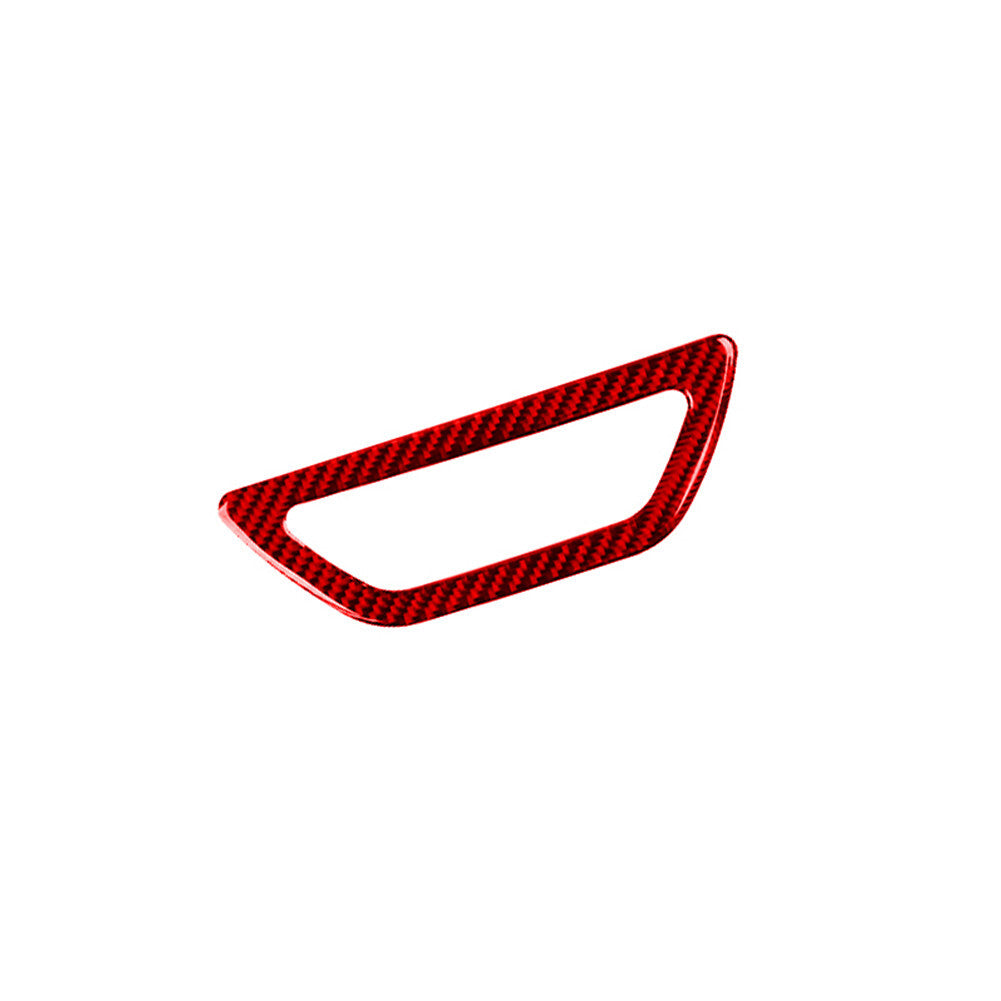 Red Carbon Fiber Rear Trunk Handle Frame Cover Trim for Nissan Rogue 2014-2016