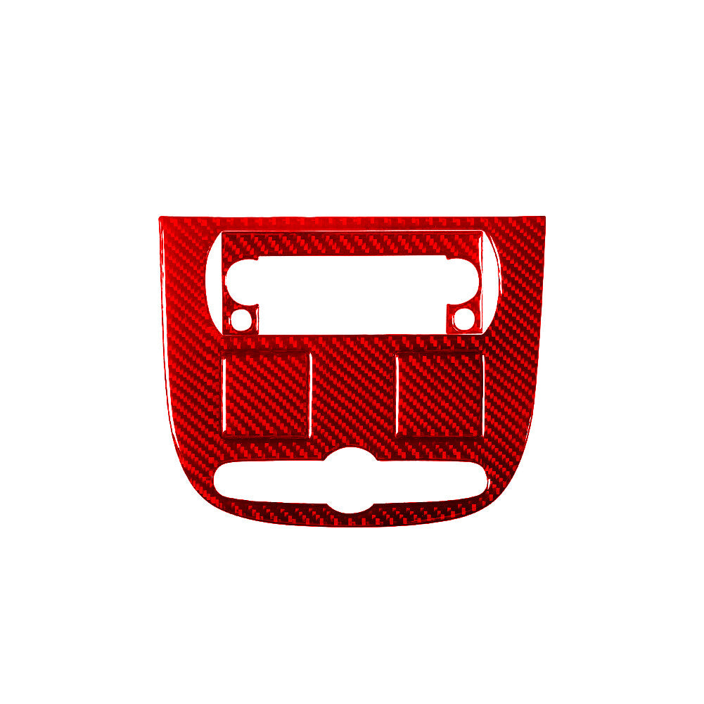 4X Red Carbon Fiber Rear Audio Outer Trim For Silverado/tahoe/ for sierra 07-14 TypeC
