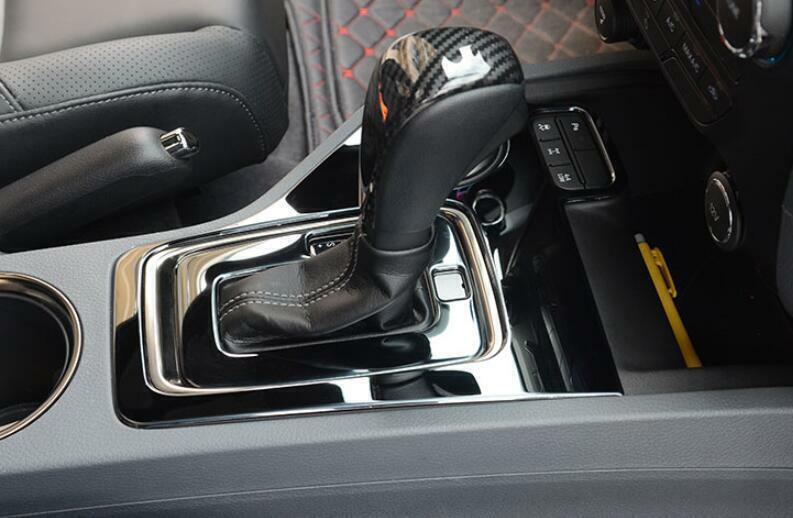 Fit for Ford Ranger 2015-2021 Black Steel Middle Console Gear Shift Frame Trim
