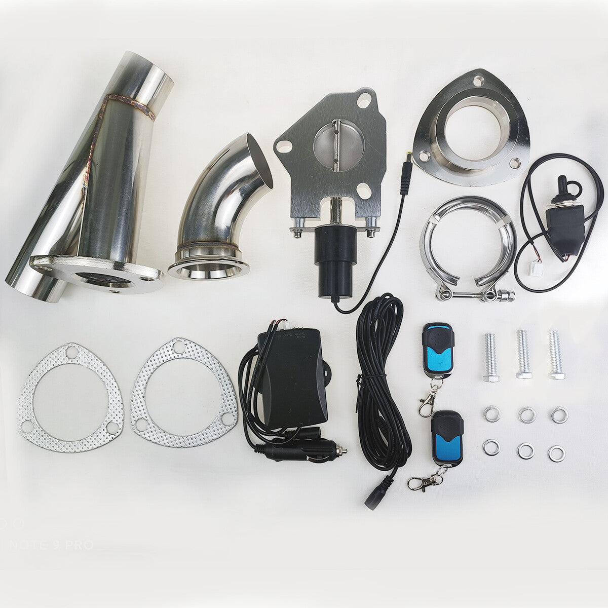 2-inch electric exhaust valve motor rotation system Y-tube manual and remote switch