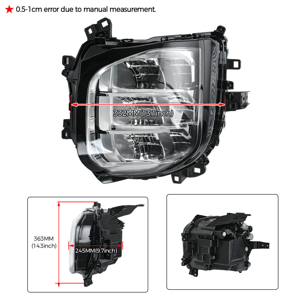 for Mitsubishi Outlander PHEV 2.4L Right Passenger LED Headlight Headlamp