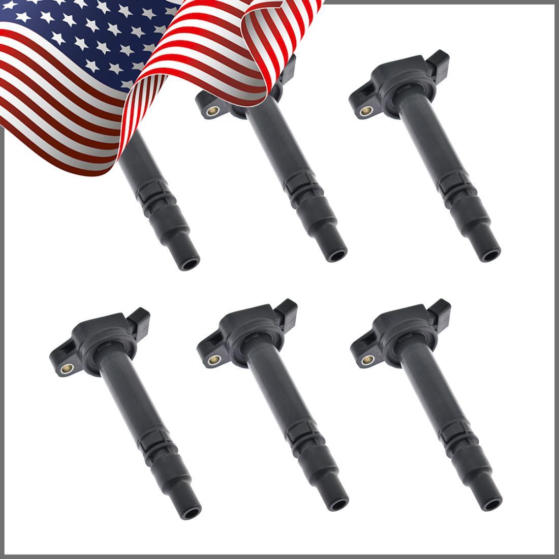 Set of 6 Ignition Coils UF507 for Lexus GS300 GS350 IS250 LS460 for Toyota Sequoia