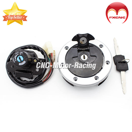 Suitable for Kawasaki CNC fuel filler cap ignition switch for seat key set locks ZX7R ZX9R ZXR400