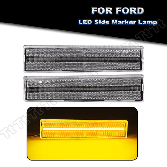 Suitable for 1980-1986 for Ford for Mustang F150 F250 F350 front fender LED side marker lights.