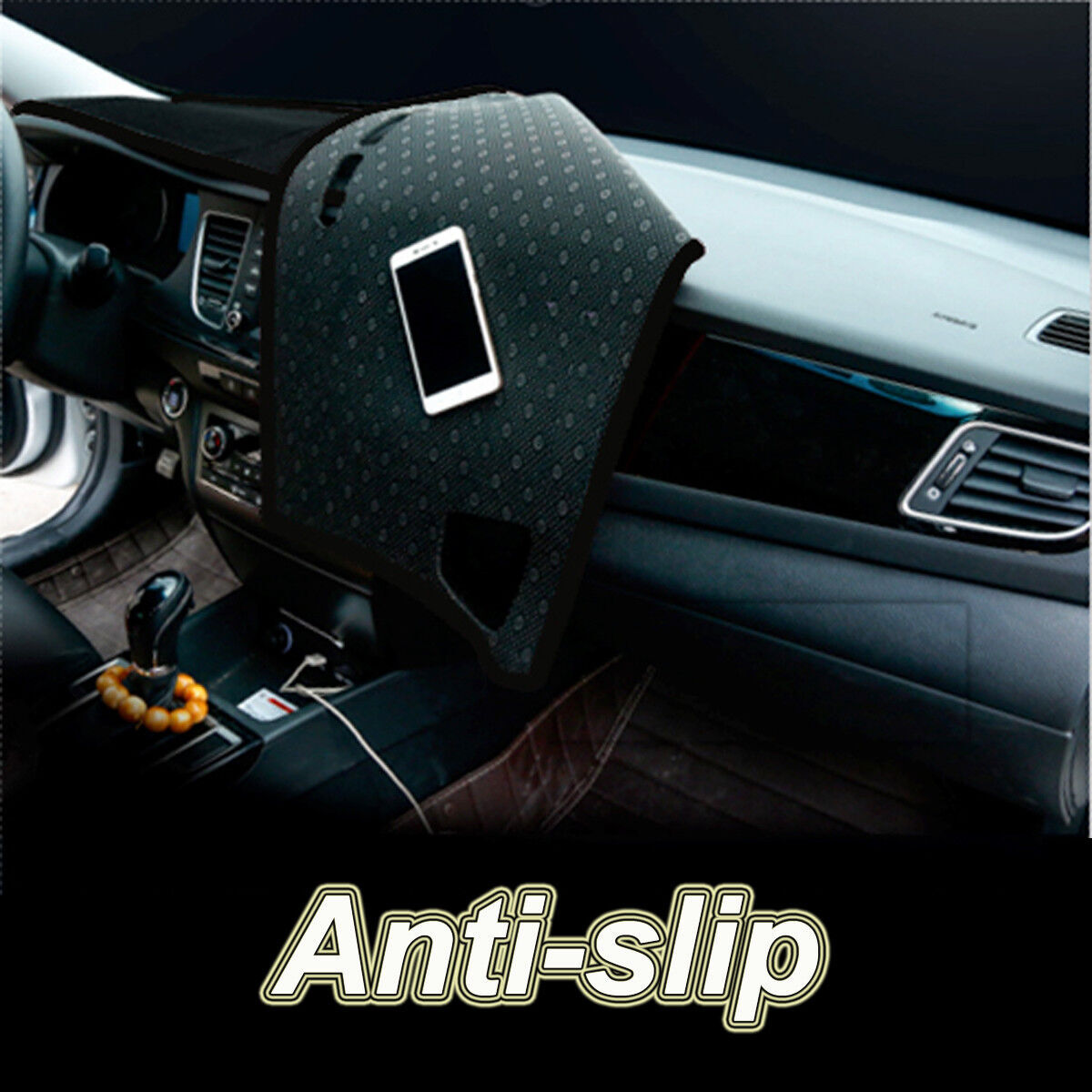 Dash Mat Cover Black Non-Slip Dashboard Sun Pad for Chevrolet Equinox 2018-2021