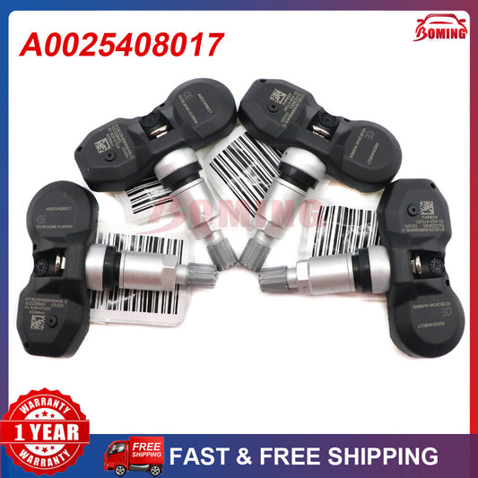 4x TPMS A0025408017 Tire Pressure Monitor Sensor Fit for Mercedes-Benz 433MHz