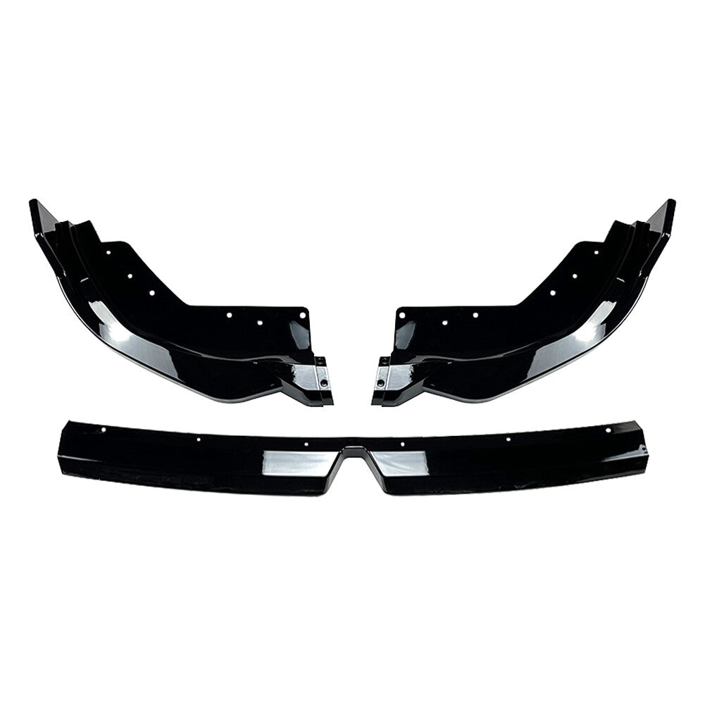 Front Bumper Lip Spoiler Black for BMW 3 Series G20 LCI M Sport 320i 325i 2023+