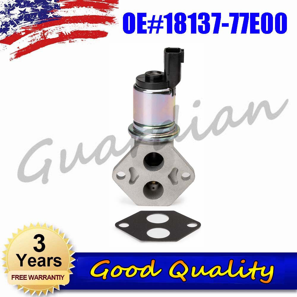 One idle speed air control valve IAC 18137-77E00, new for Suzuki Esteem Sidekick.