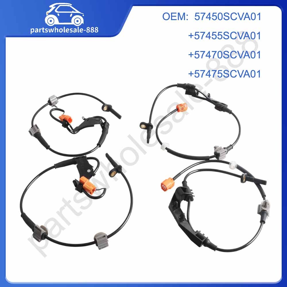 Four left and right ABS wheel speed sensors for Honda Element 2003 - 2011