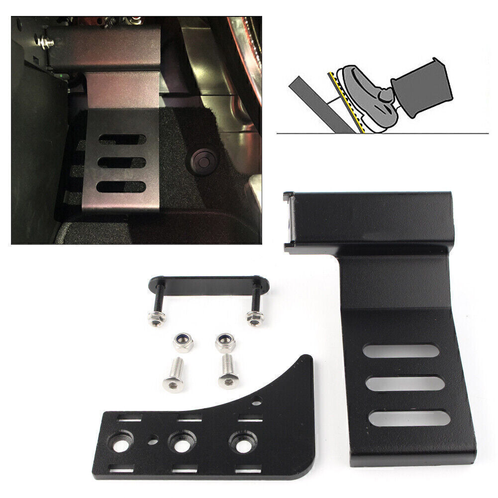 Car Dead Pedal Foot Rest Kick Panel Left Side Fit 2018 for Jeep for Wrangler JL Black