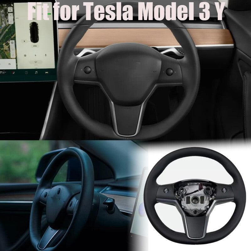 Brand new 1490214-00-B driver's steering wheel with heated leather, suitable for Tesla Model 3 Y