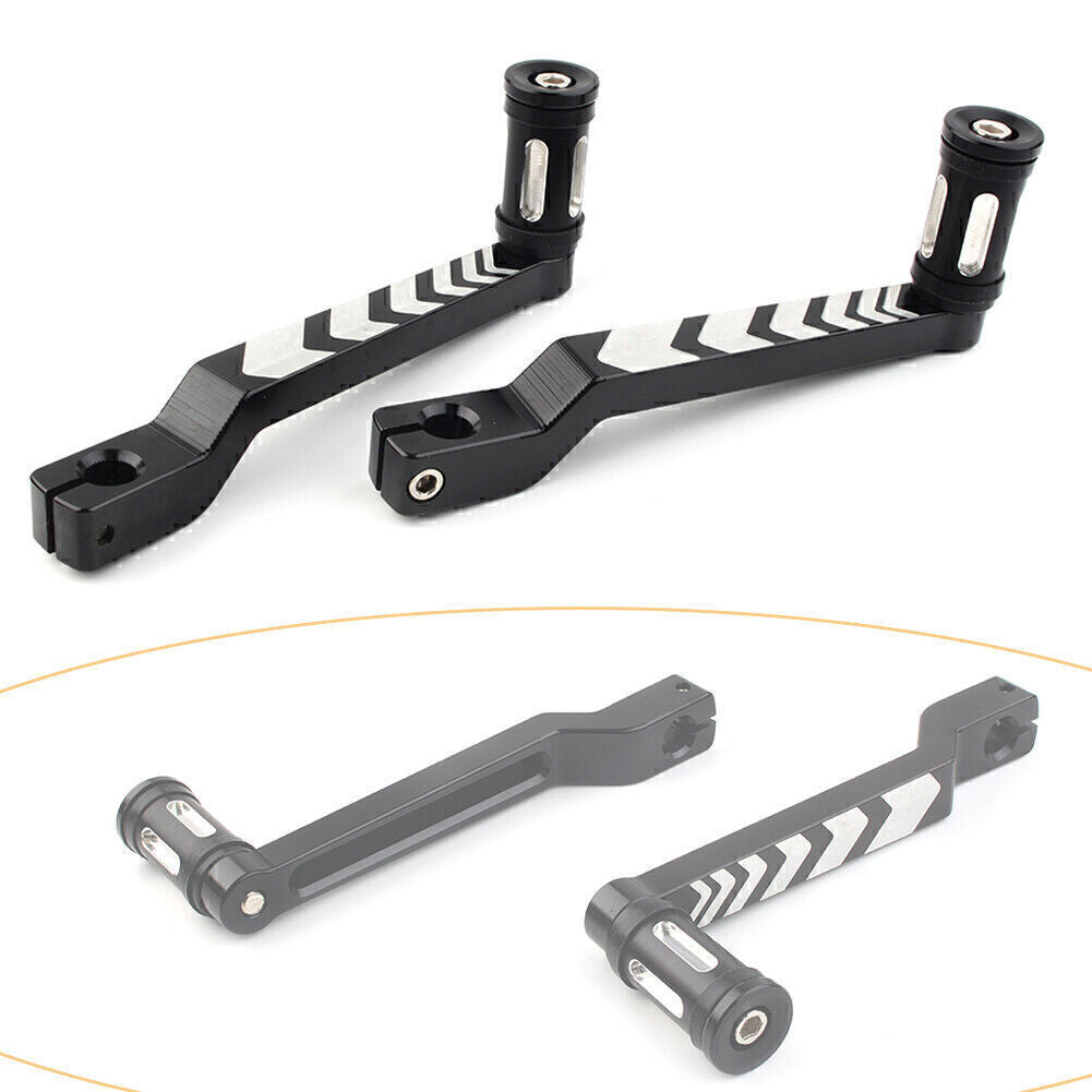 Heel Toe Shift Lever +Shifter Pegs Fit for Harley FLHT FLTR Road King Softail