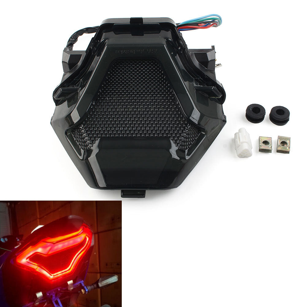 Integrierte R¨¹cklicht-Blinker passend f¨¹r for Yamaha YZF R3 Y15ZR MT07 YZF FZ07 Rot