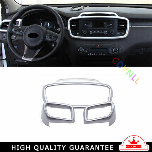 LR Middle Air Outlet Vent Cover Trim for Kia Sorento DX 2016-2020 Matte Silver