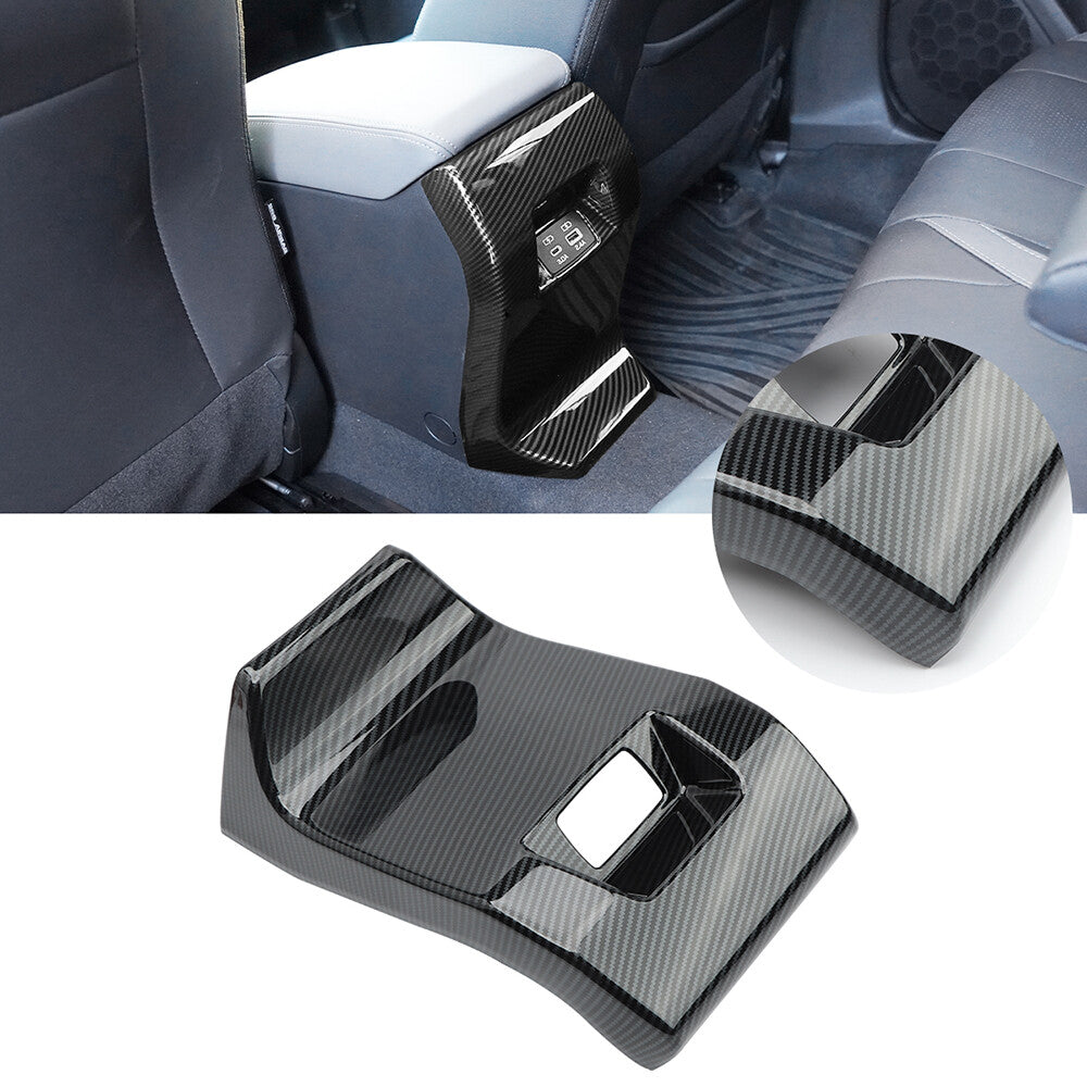 JEROR Black Carbon Fiber Rear Vent Cover for Subaru Crosstrek 2024