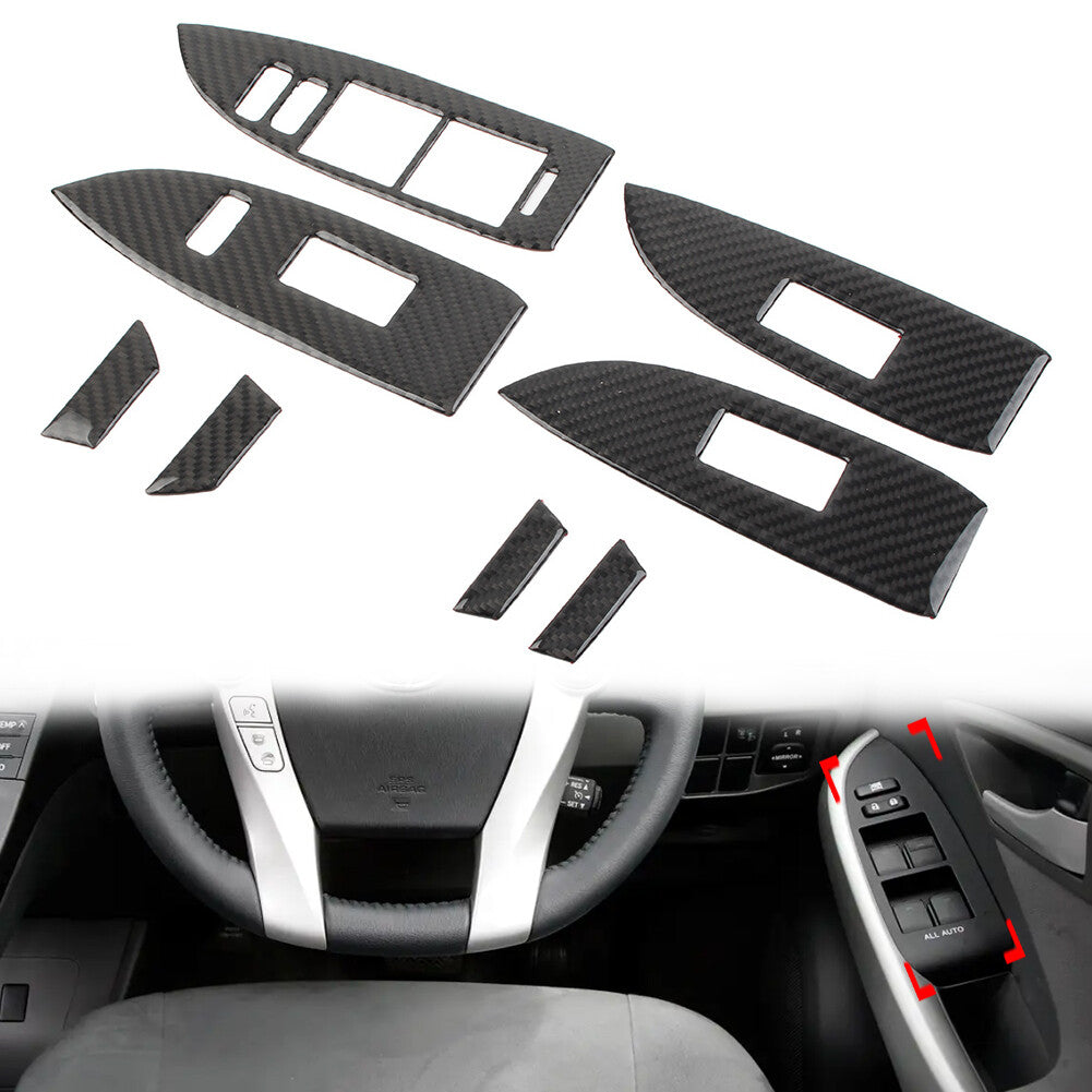 for Toyota Prius 2012-2015 8x RHD Car Door Window Lift Switch Panel Cover Trim