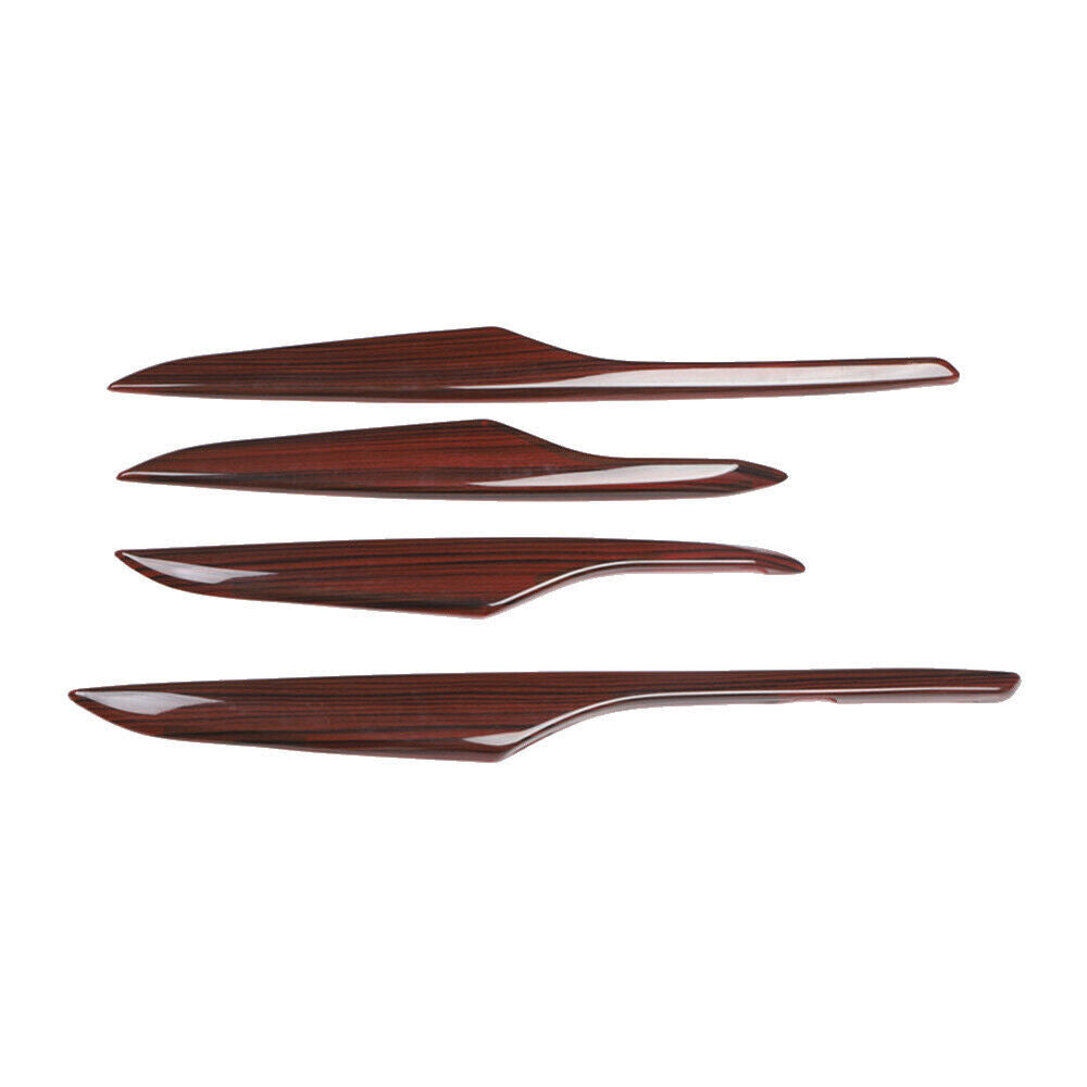 for Cadillac XTS 2013-2017 Agate Wood Grain Inner Door Panel Strip Cover Trim 4P