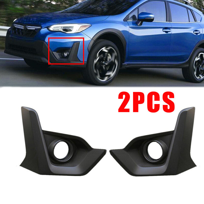 1Pair Front Bumper Fog Lamp Frame Trim Cover for Subaru XV Crosstrek 2021 2022