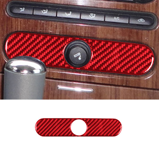 Carbon Fiber Interior Cigarette Lighter Cover Trim for Ford F-150 FX4 04-08 Red
