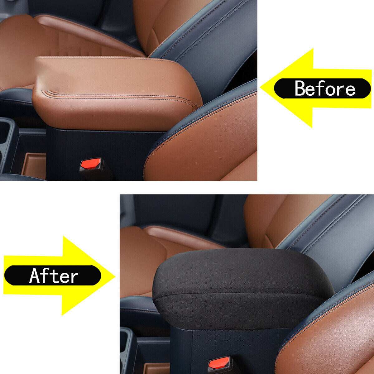 Fabric armrest cover and center console box accessory for 2022 for Ford Maverick