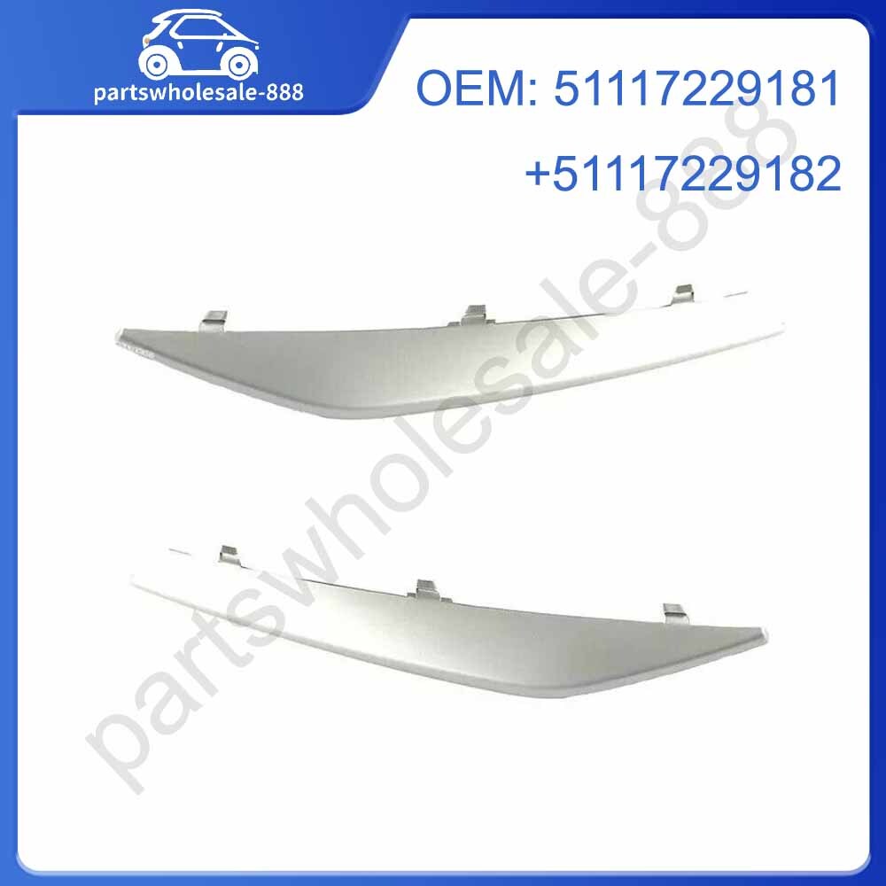 2Pc Front Left Right Lower Bumper Grille Moulding for BMW 3 Series E92 E93 LCI
